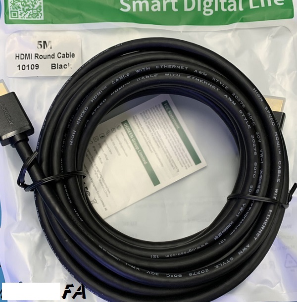 Cáp HDMI dài 5M cao cấp hỗ trợ Ethernet + 4k 2k HDMI Ugreen 10109 Chính hãng